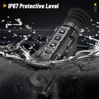 AH35/50L Thermal Imaging Sight Scope IP67 Waterproof Laser Ranging Pseudo-Color Heat Monocular Camcorder Hunting Aiming Thermographic