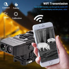 NT15 Dual Light Fusion Thermal Imaging Scope Digital Night Vision Camcorder Crosshair for Hunting 1000m Hot Detection Monocular