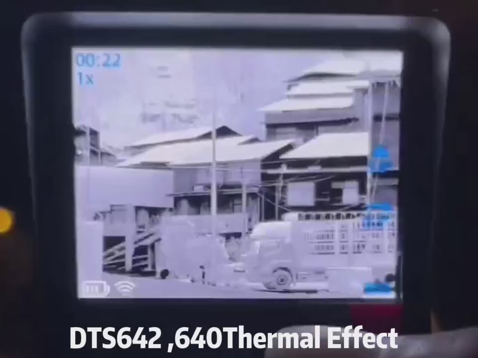 DTS642 Monocular Tactical Reticle Thermal Imaging 4 Pseudo-Color 640X512 Infrared WIFI Shockproof Hunting Clip-on Thermal